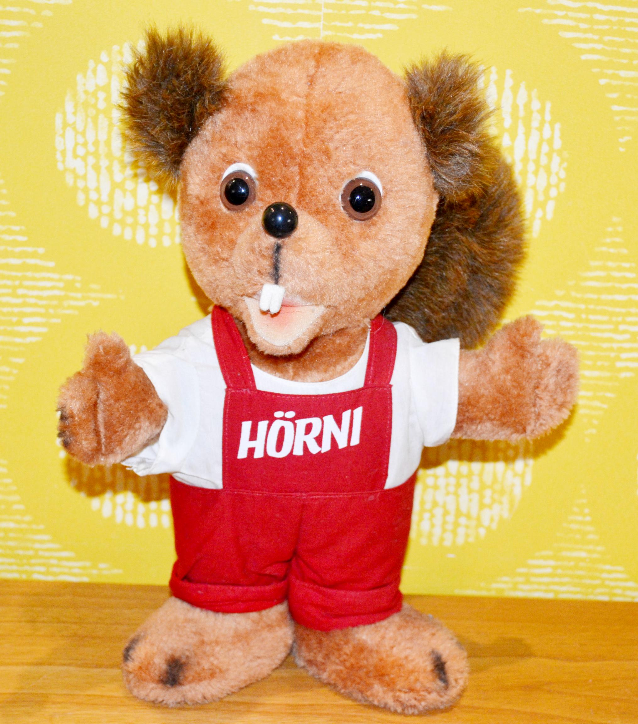 Vintage Steiff Plush Toy Squirrel Hörni Vincent Red/white From the