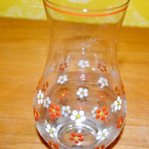 Vintage Glass Vase Colorful 70s Retro Mid Century Seventies Space Age