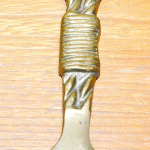 Vintage bottle opener ship's rope brass gold-colored 50s maritime retro mid-century