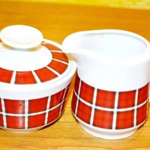 Vintage milk and sugar set by Winterling 70s Retro Mid Century Shabby Chic Country Style WGK