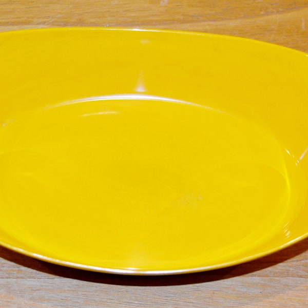 Vintage Bowl from Nepal Yellow Plastic Retro Mid Century Shabby Chic Country House Style Retro