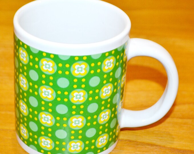 Vintage Ceramic Mug 70s Retro Mid Century Seventies Wgk Shabby Chic