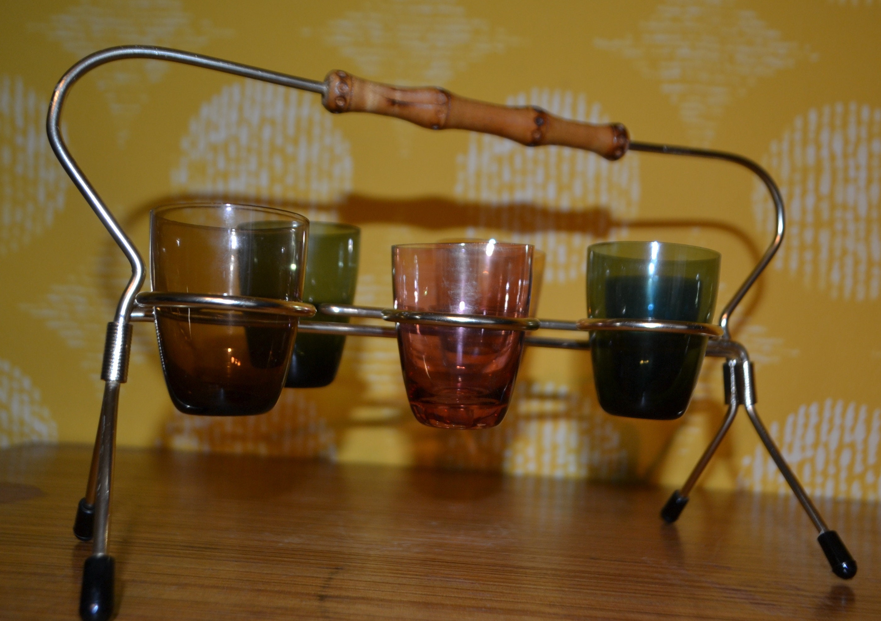 Vintage Schnapps Glasses Set 50s Rockabilly retro Mid Etsy UK