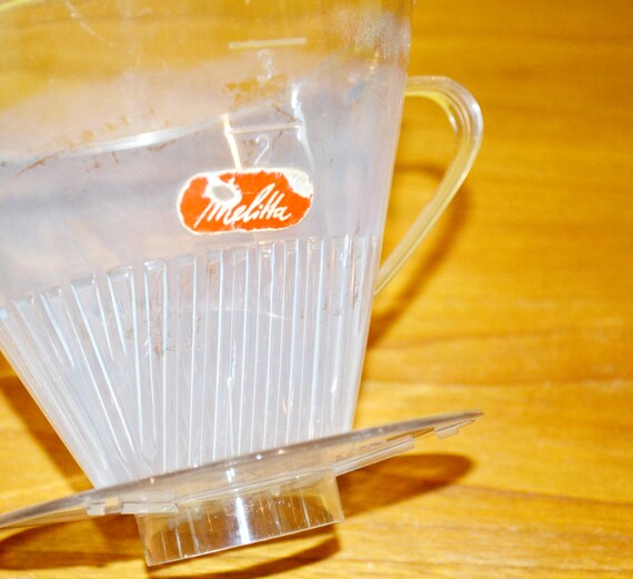 Vintage Melitta Coffee Filter, Transparent, 1x4, 1 Hole, 1970s