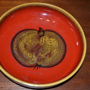 Vintage bowl APPLE design 70s by Carstens bowl ceramic bowl porcelain retro mid century
