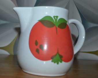 Wächtersbach Kanne roter Apfel  70er Jahre 13cm jug