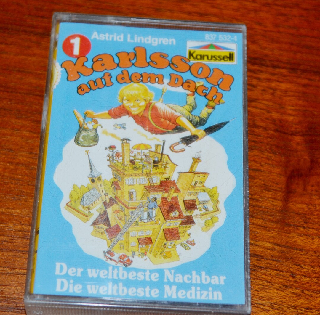 Vintage Kassette Astrid Lindgren Karlson vom Dach 70er Jahre Retro Mid ...