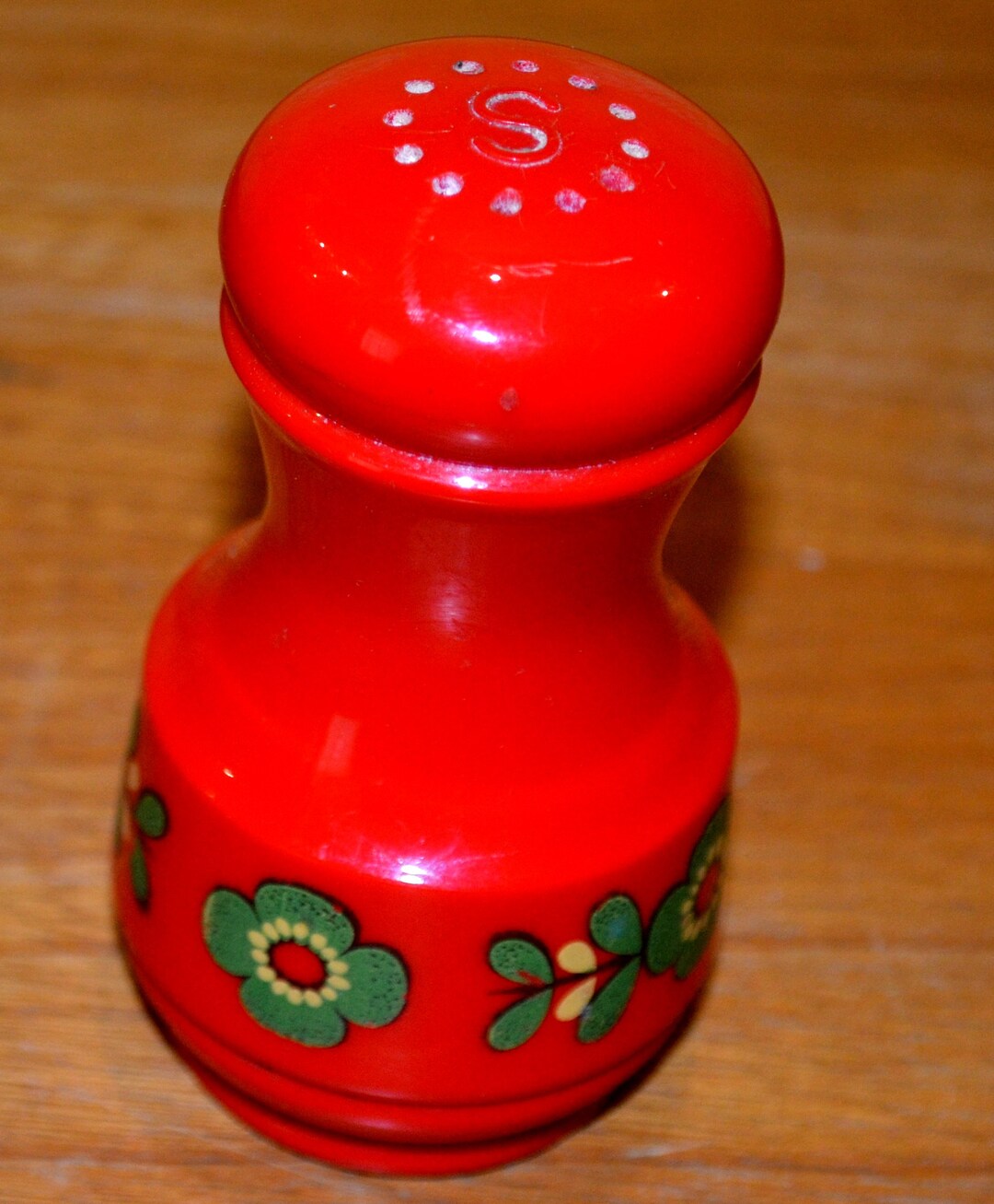 Beautiful Vintage Salt Shaker From EMSA Red Plastic 70s Retro Etsy