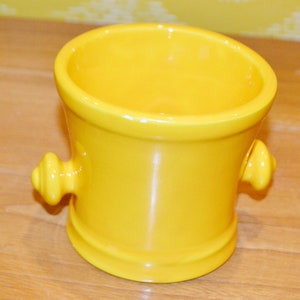 Vintage Ceramic Flowerpot Plant Pot Yellow by Schramberg 70s Retro Mid Century Space Age WGK WGP Fat Lava Seventies
