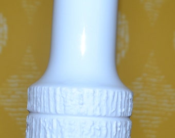 Vase en céramique vintage blanc par Thomas OP Art WGK 70s Retro Design Mid Century Space Age