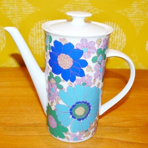 Vintage coffee pot Wunsiedel 70s coffee pot porcelain WGP dishes retro seventies Mid Century Shabby Chic country house style