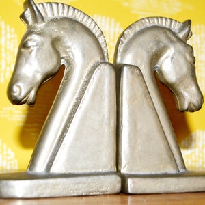 Vintage brass bookends gold-colored 20s retro mid-century bookends country style shabby chic