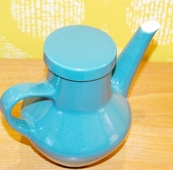 Vintage 70s Melitta Teapot Green Turquoise Coffee Pot Stockholm Pot Pot  Ceramic WGP Dishes Retro Mid Century Shabby Chic Country Style 