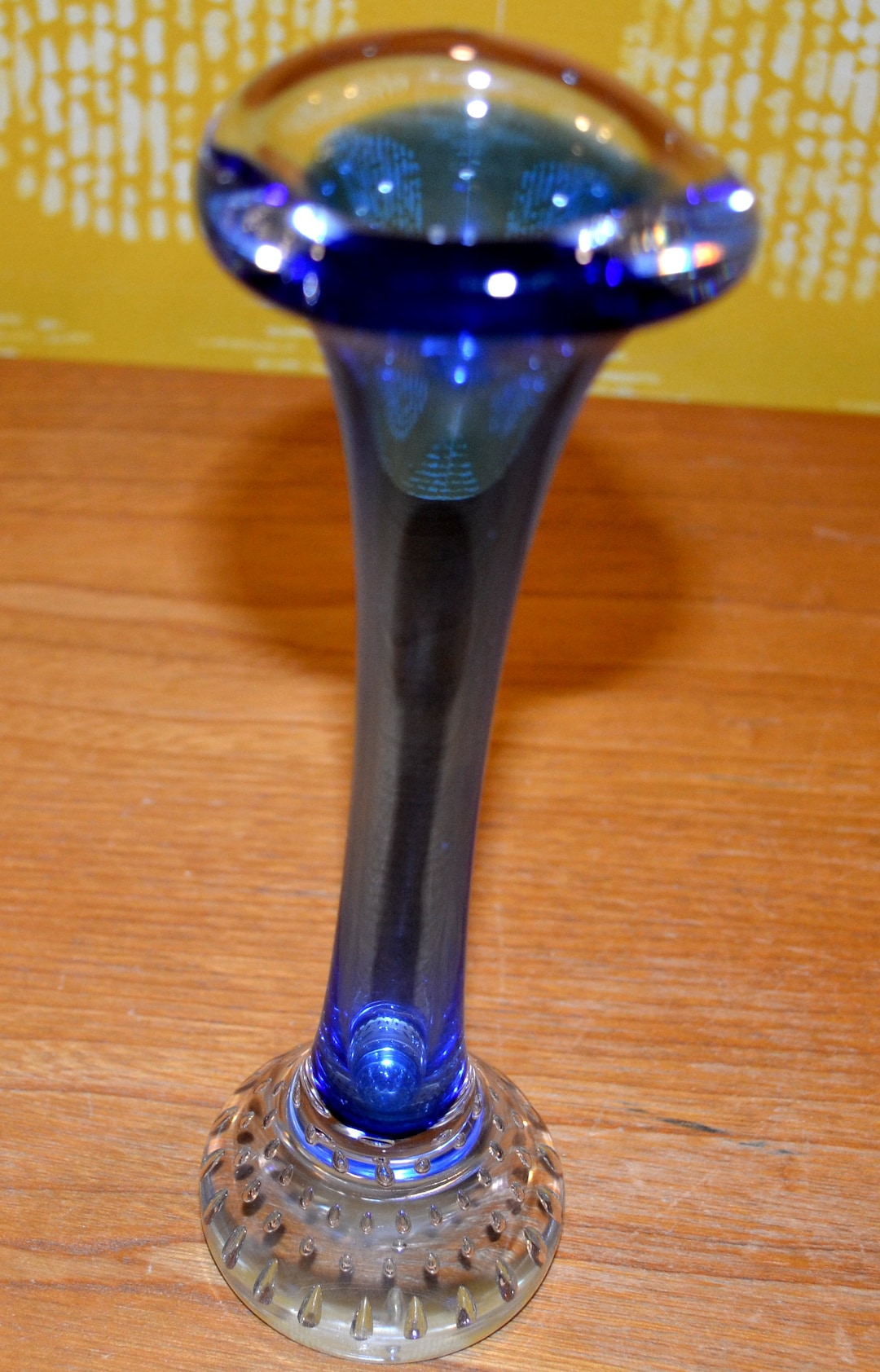 Vintage Bubble Glass Bubble Glass Vase SOLIFLEUR Bubbles Glass Vase 60s