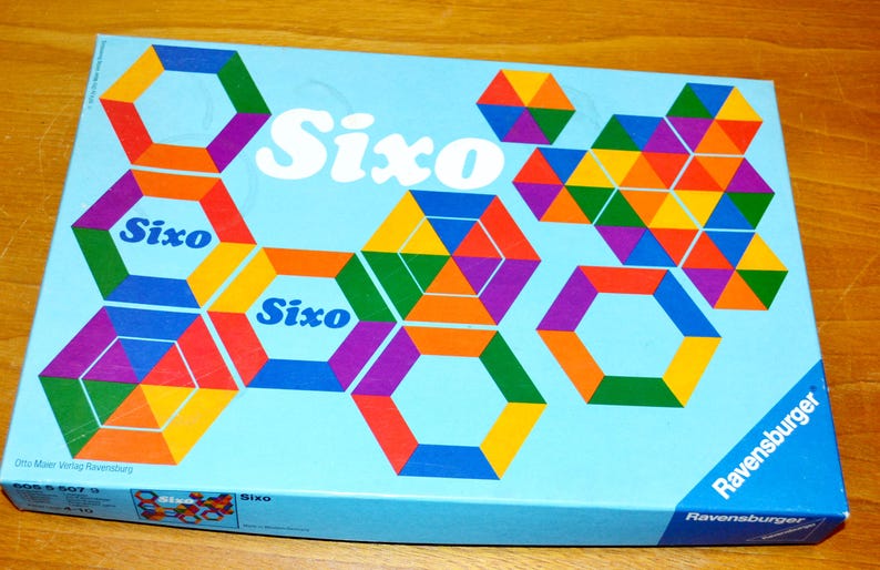 Vintage Board Game SIXO From the 70s Retro Mid Century Shabby Chic