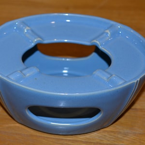 Beautiful oval vintage tea warmer made of ceramic light blue by Thomas from the 50s Retro Mid Century Shabby Chic country house style