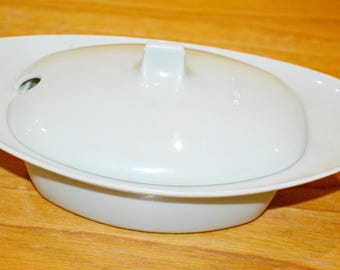 1950年代のヴィンテージバターディッシュ、Steuler製、セラミック製