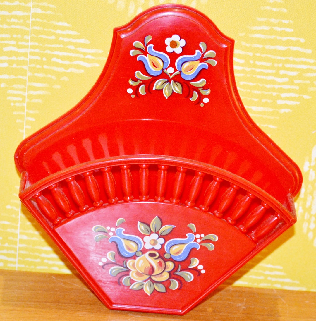 Vintage Coffee Filter Holder by EMSA Plastic Red 70s Retro Vintage Mid