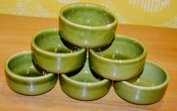 Schöne Vintage Keramik Schälchen Grün Retro 70er Jahre Shabby Chic Landhausstil Seventies