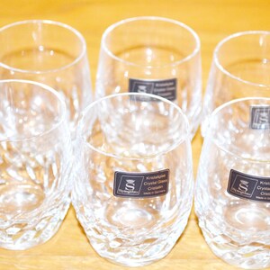 High-quality vintage schnapps glass set crystal glass Seventies 70s Retro Mid Century Shabby Chic