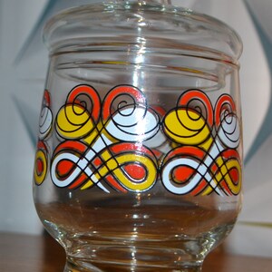 70er Jahre Vintage Deckel Dose Glas Bild 1