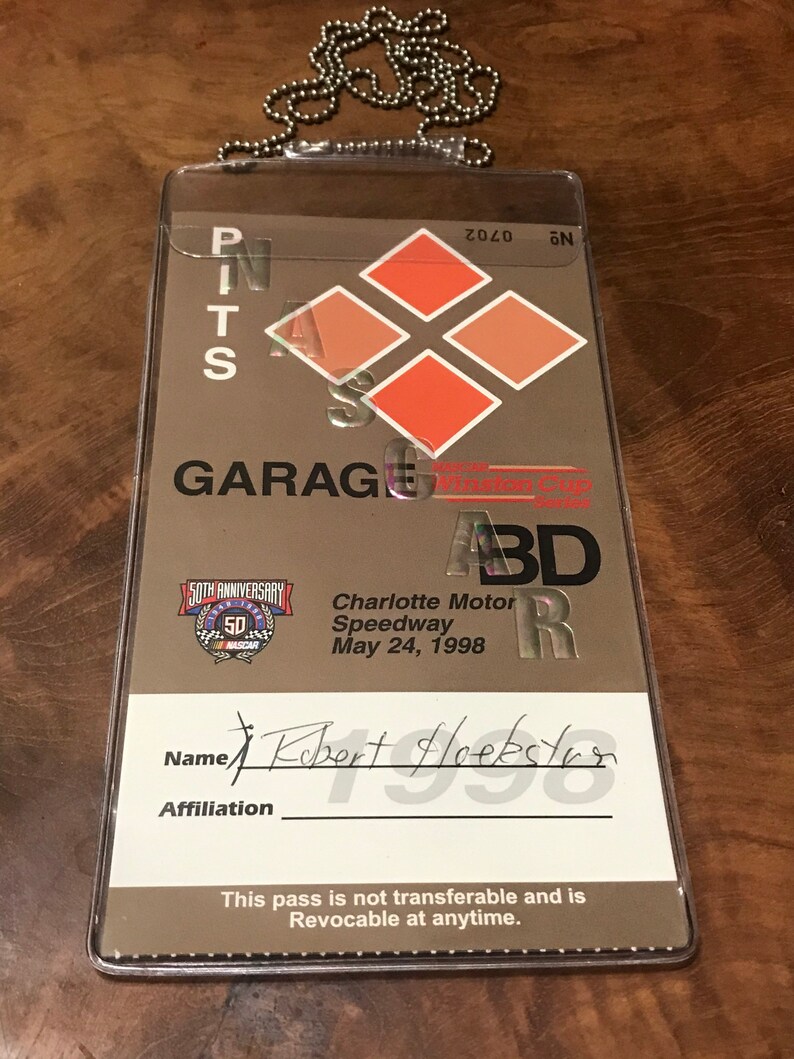 nascar pit passes