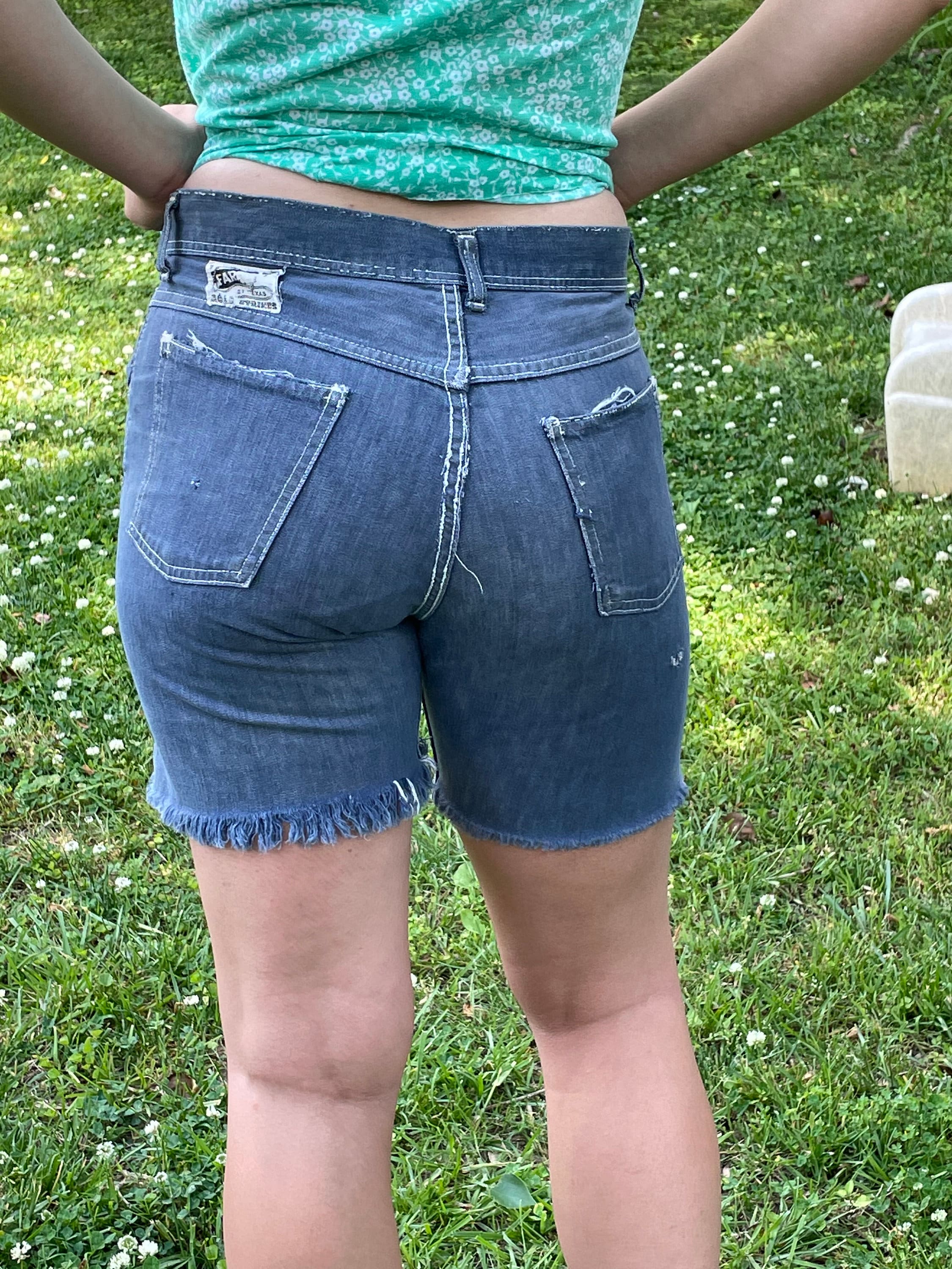 Vintage 70's cut off jean shorts Etsy