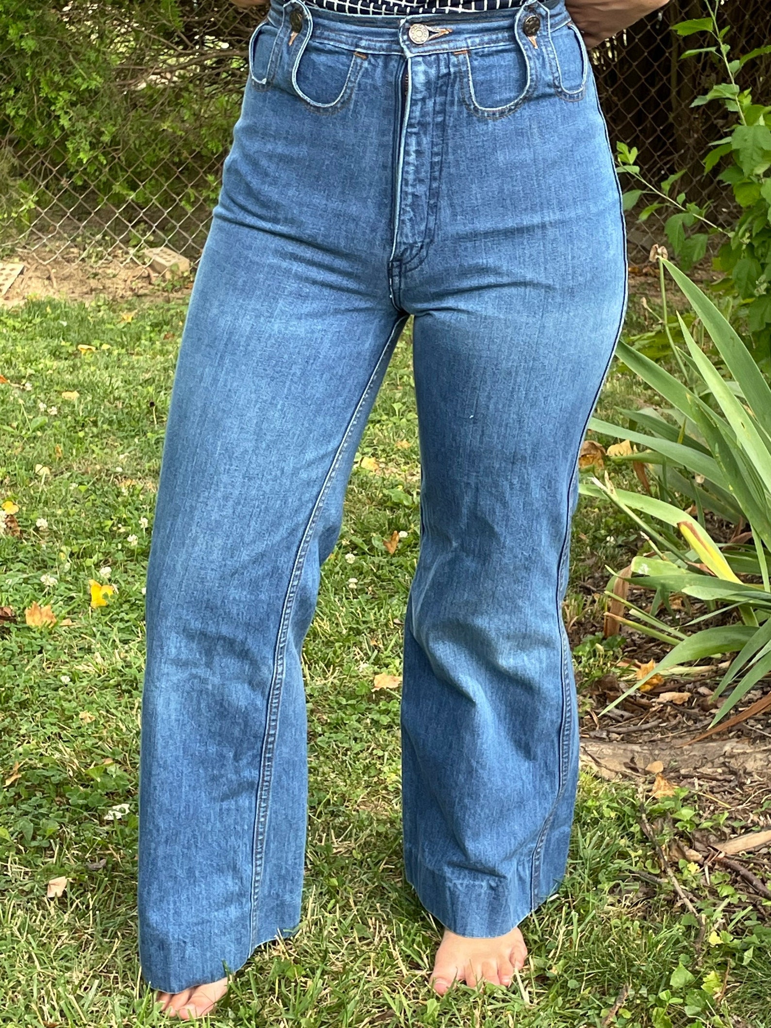 Vintage 1970s bell bottom womens jeans | Etsy