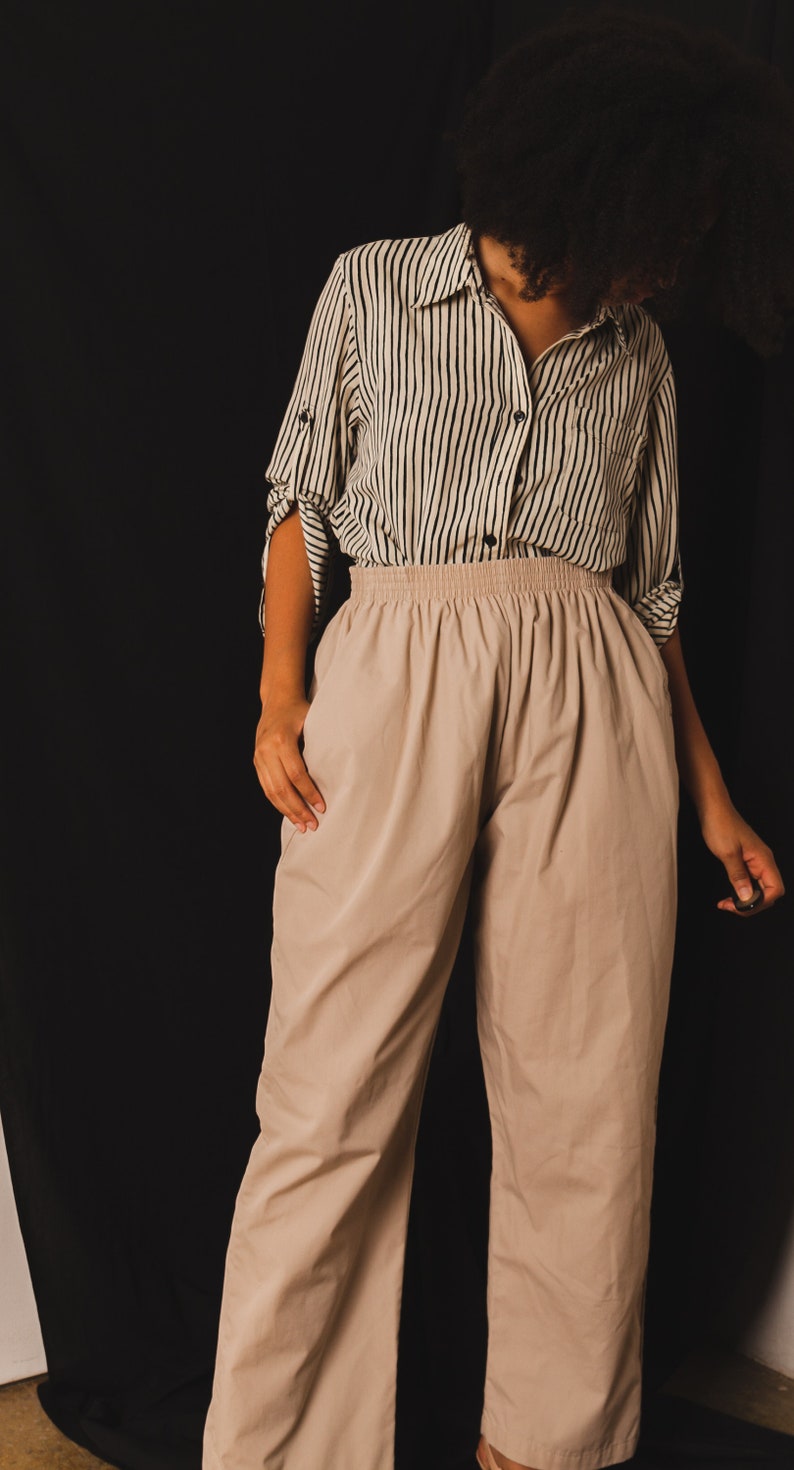 Khaki cozy pant image 5