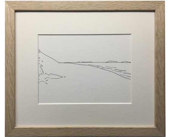 Horizon Line Beach Drawing