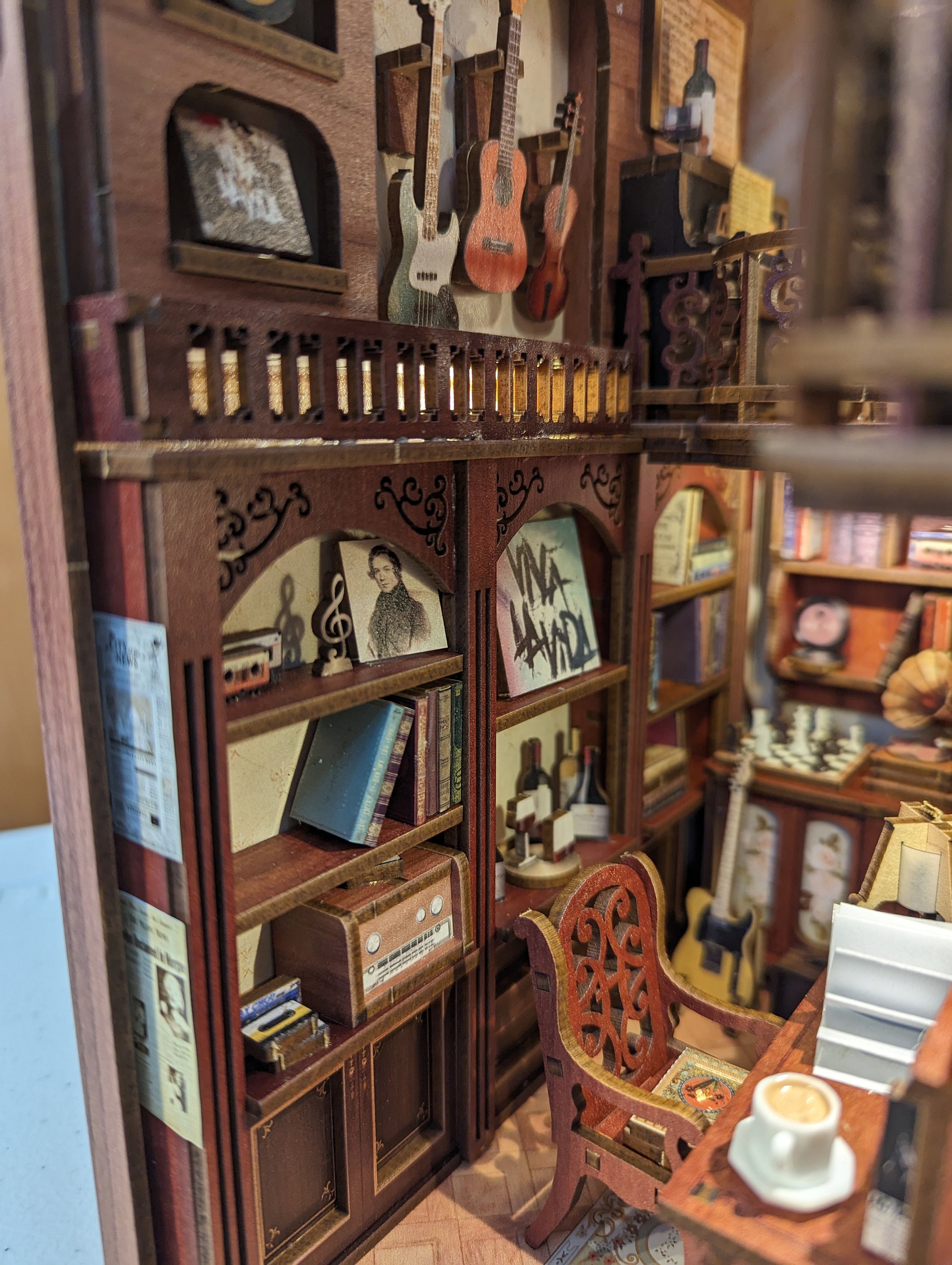 Madetoorder Book Nook Shelf Insert Diorama fully Assembled Booknook