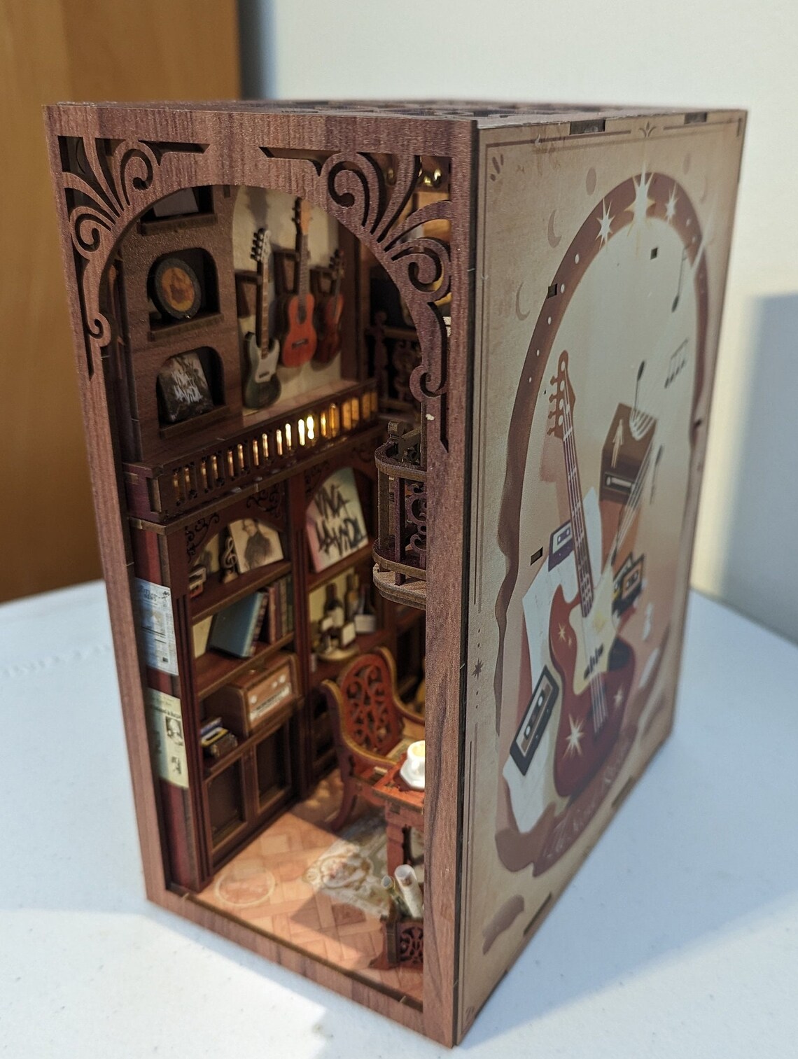 Madetoorder Book Nook Shelf Insert Diorama fully Assembled Booknook