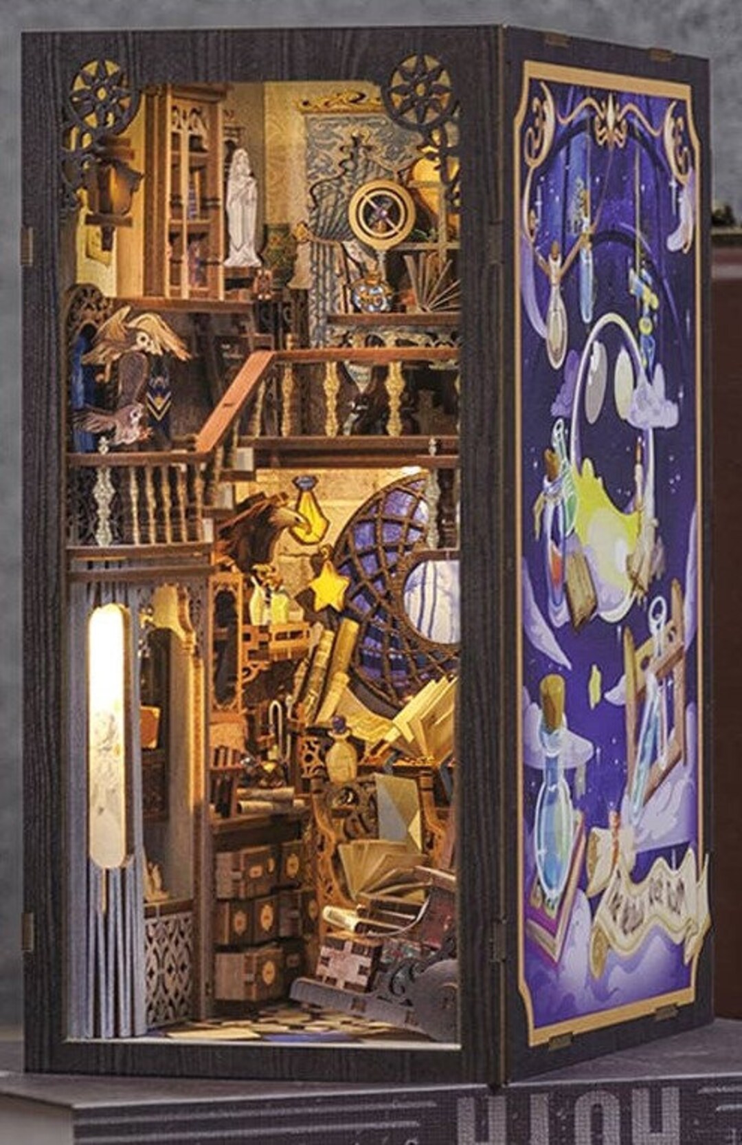 Madetoorder Book Nook Shelf Insert Diorama fully Assembled Booknook