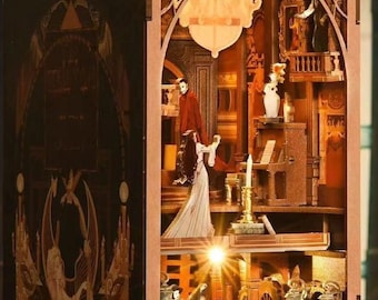 Made-to-Order or DIY Book Nook Shelf Insert Diorama for Bookshelf (Phantom of the Opera)