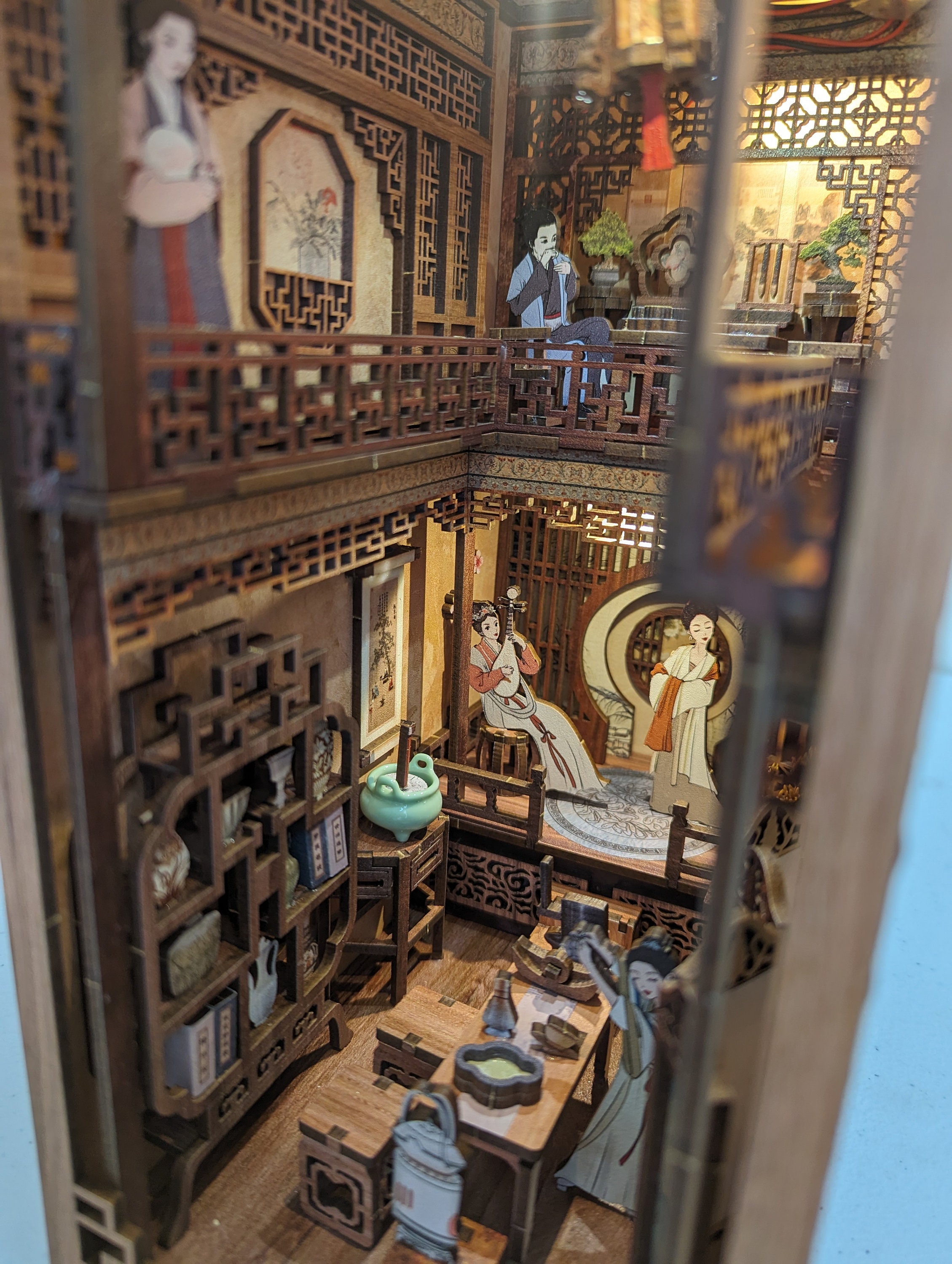 Madetoorder Book Nook Shelf Insert Diorama fully Assembled Booknook