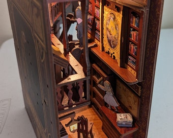 Made-to-Order Book Nook Shelf Insert Diorama (Fully Assembled Booknook for bookshelf and book lovers) – Dream Library