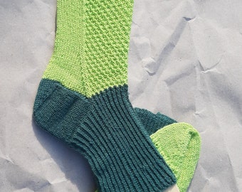 Socks "Seegraswiese", Size 38/39, hand-knitted