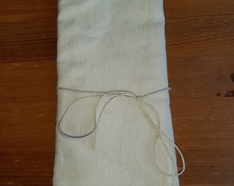 Linen cloth, kitchen towel, hand sewn, approx. 69.5 x 43 cm