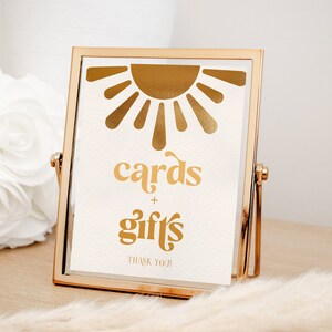 Sun Cards and Gifts Sign,  Gift Table Sign, Birthday, Baby Shower, Another Trip Around the Sun, Here Comes the Son, Printable 8x10 SOL