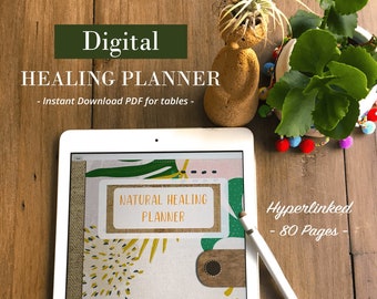 Herbalist Planner, Herbal Journey Booklet, Natural Healing Journal, Botanical Herbs and Wellbeing Gift, Herbal Medicine, Goodnotes, Xodo