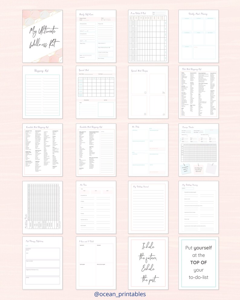 Wellness Planner & Fitness Log - Daily Diet & Health Journal With Weight Loss, Wellness Journal Notebook For Tracking Fitness, Sleep, Nutrition, Meal - View #12