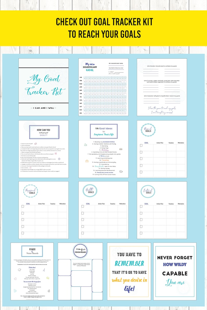 Health Fitness Vision Board Printables 2024 Manifest Weight Etsy