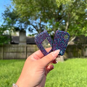 PUNCHY PURPLE Key Fob Cover Bedazzled