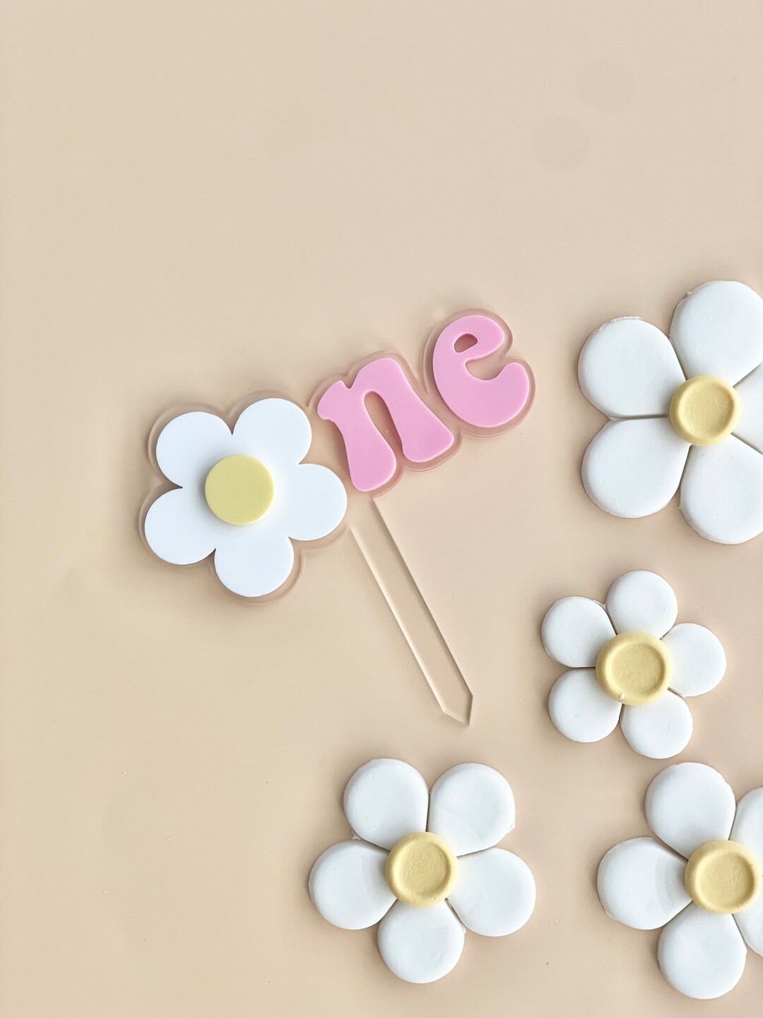 Daisy ONE Acrylic Cake Topper - Etsy Australia