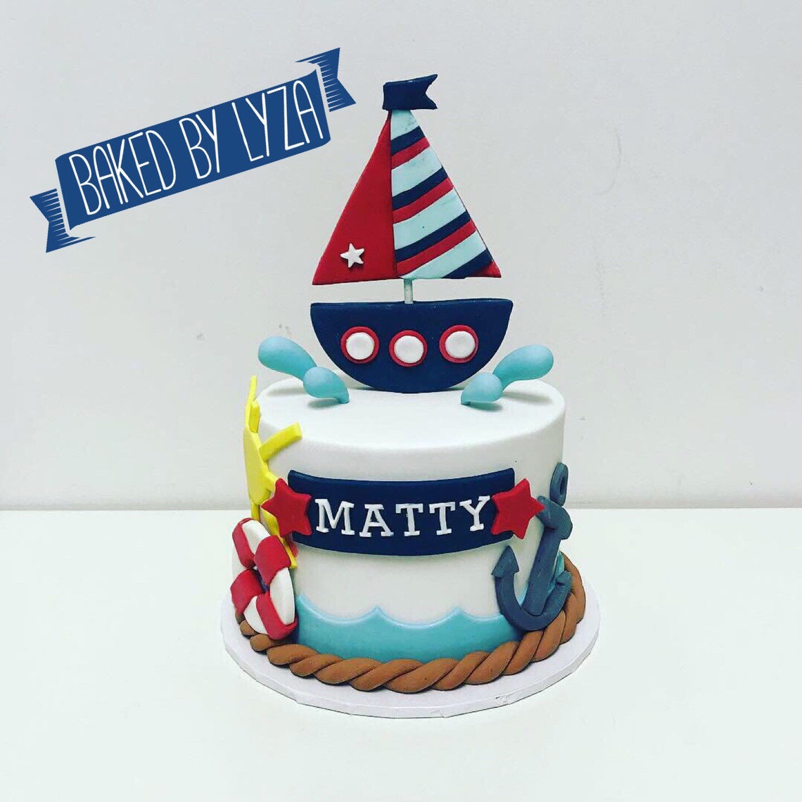 Boat cake topper Etsy