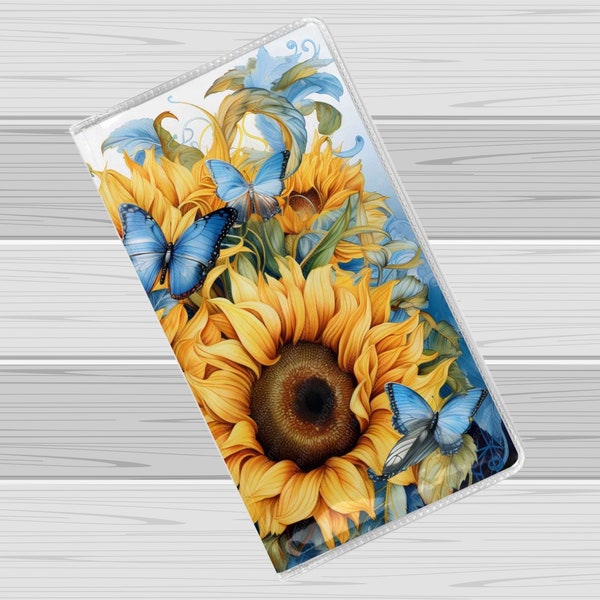 Butterflies and Sunflowers Pocket Calendar Planner | 2 year calendar planner | 2024-2025 calendar planner | monthly calendar