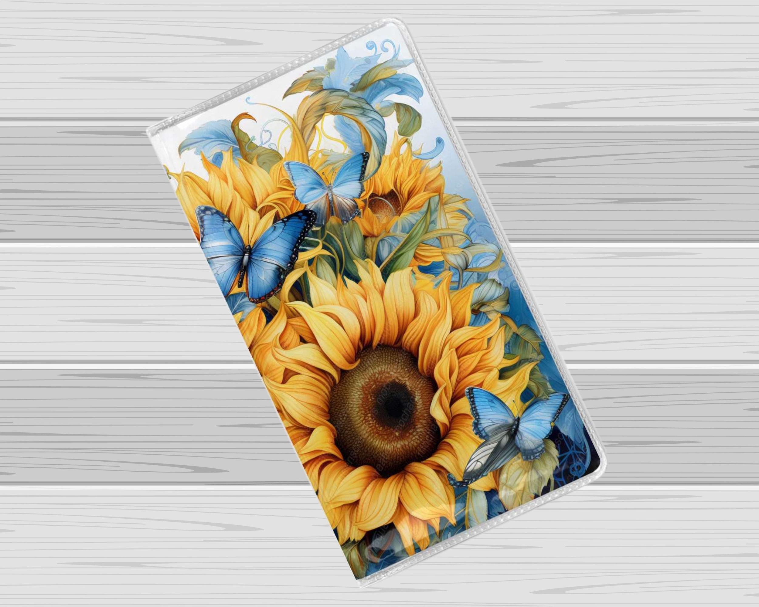 Butterflies and Sunflowers Calendar Planner Pocket Calendar 2 Year