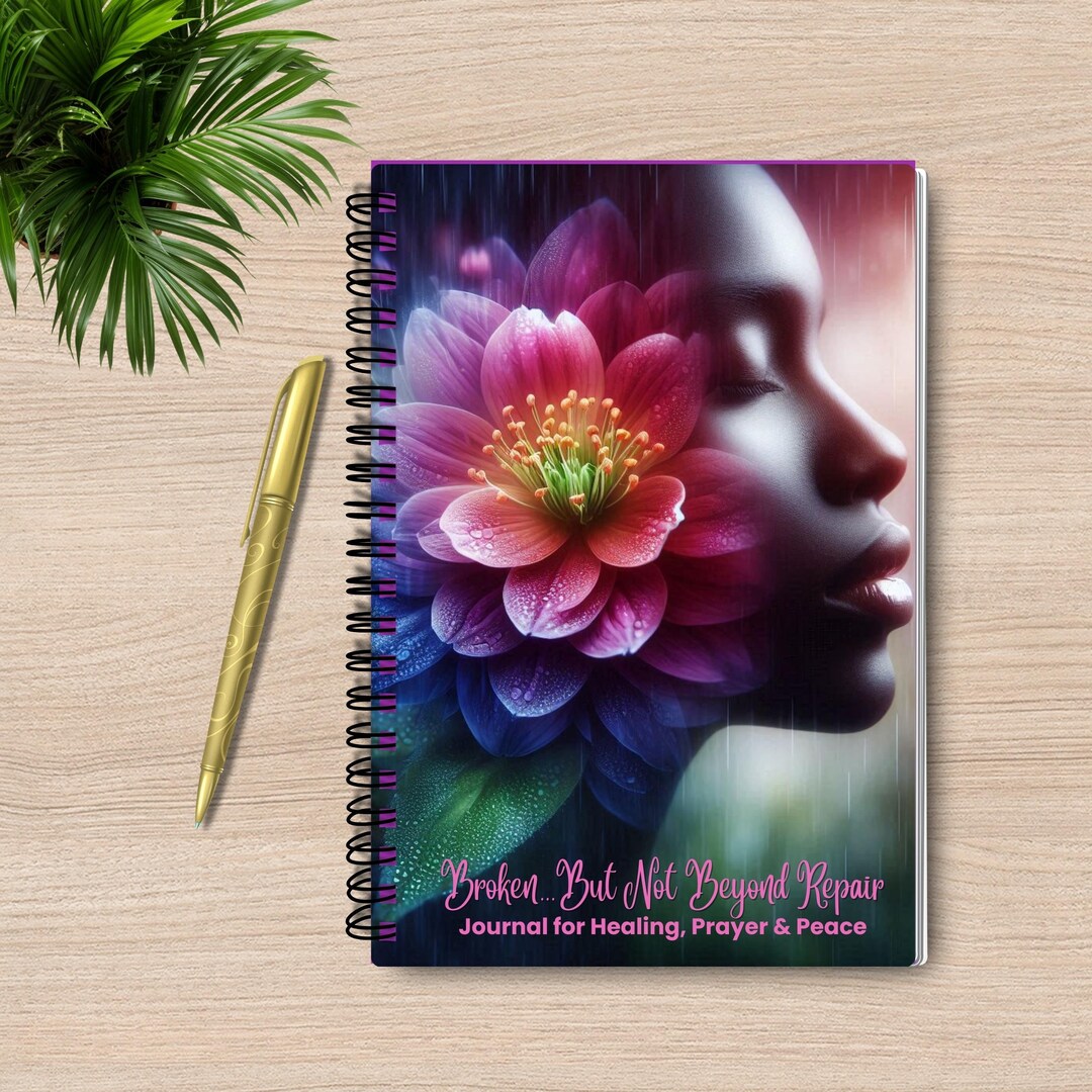 Broken Inspirational Notebook | Self Help Journal for Mental Healing &amp; Personal Growth - Etsy