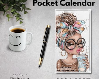 2026-2027 Pocket Calendar | Monthly Planner for Women