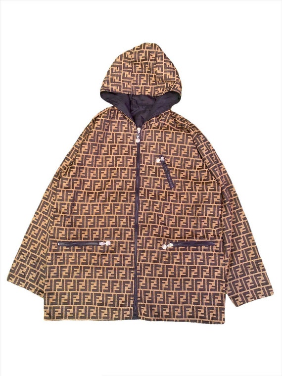 Vintage Fendi Zucca Reversible Hoodie 